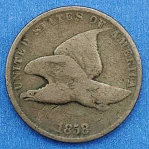 lot 147 image: 1858 Flying Eagle Cent