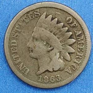 lot 149 image: 1863 Indianhead Cent