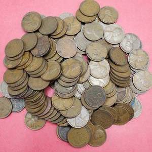 lot 364 image: 150 Wheat Cents from the 1930s--Lots of Wheat Lines Ds & Ss