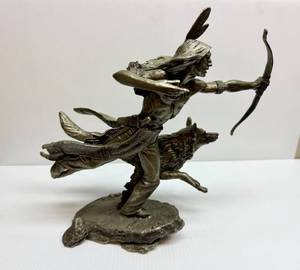 "The Hunter" by Jim Ponter Fine Pewter Sculpture