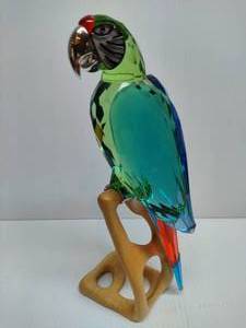 lot 2 image: SWAROVSKI Crystal Macaw