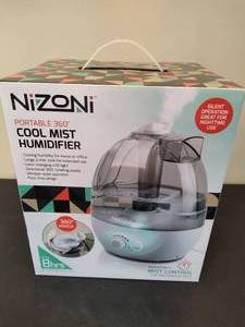 lot 38 image: NIZONI Portable Cool Mist Humidifier New