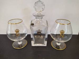 lot 49 image: St. Louis Napoleon by BACCARAT Decanter & Glassware