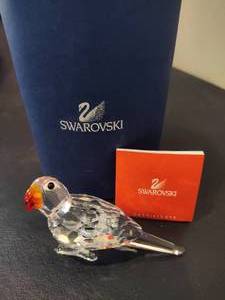 lot 74 image: SWAROVSKI Crystal Parrot
