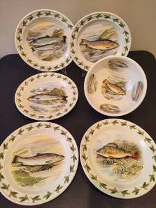 lot 1 image: PORTMEIRION The Compleat Angler British Fishes