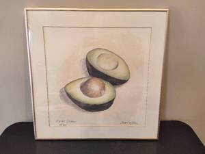 lot 101 image: Avocado Framed Art - From Monicas Apartment on FRIENDS