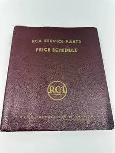 lot 25 image: RCA Service Price Parts Schedule