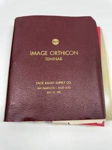 lot 26 image: RCA Image Orthicon Seminar Literature