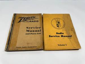 Lot of 2 Zenith Service Manuals