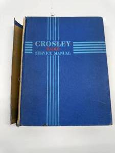 lot 39 image: Crosley Radio Service Manual 1943 and Earlier