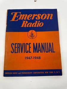 lot 41 image: Emerson Radio Service Manual 1947-1948