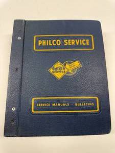 lot 42 image: Philco Service Manuals and Bulletins.