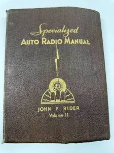 lot 50 image: John F. Rider Specialized Auto Radio Manual Vol. 2