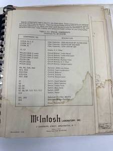 lot 58 image: McIntosh Manuals #2
