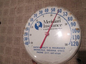 lot 19 image: Vintage Ohio Thermometer