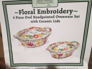 lot 47 image: NIB 6 PIECE OVAL OVENWARE SET