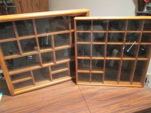 lot 162 image: Wooden Shelves for all your miniatures.