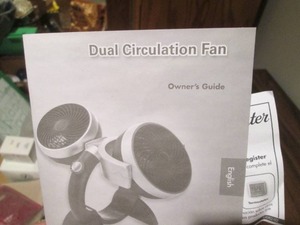 lot 186 image: NIB Dual Circulation Fan
