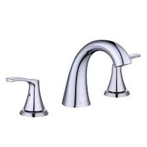 lot 39 image: Glacier Bay Arnette 8 in. Widespread Double-Handle High-Arc Bathroom Faucet in Polished Chrome  Customer Returns See Pictures