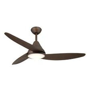 lot 42 image: Hampton Bay Brigo 48 in. IndoorOutdoor Flat Bronze Modern Ceiling Fan witth Color Changing LED and Remote Control   Customer Returns See Pictures