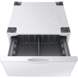 lot 12 image: Samsung 27 in. Laundry Pedestal in White with Storage Drawer