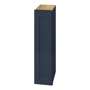 lot 37 image: Hampton Bay Avondale 9 in. W x 12 in. D x 36 in. H Ready to Assemble Plywood Shaker Wall Kitchen Cabinet in Ink Blue