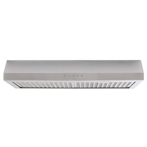 lot 47 image: Vissani Cenza 30 in. 340 CFM Convertible Under Cabinet Range Hood in Stainless Steel with Electronic Touch Controls