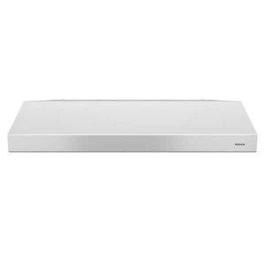 lot 62 image: Broan-NuTone Glacier BCSD 30 in. 300 Max Blower CFM Convertible Under-Cabinet Range Hood with Light and Easy Install System in White