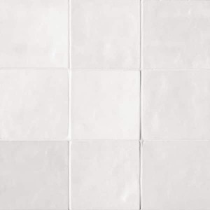 lot 90 image: Bedrosians Cloe Square Glossy White 5 in. x 5 in. Ceramic Wall Tile (54 sq. ft.)