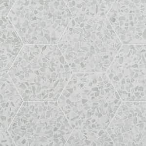 lot 110 image: Ivy Hill Tile Fusion Hex Green Terrazzo 9.13 in. x 10.51 in. Matte Porcelain Floor and Wall Tile (32 sq.ft.)