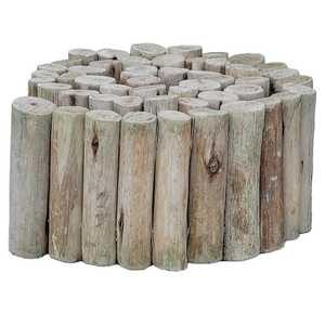 lot 158 image: 4 - Backyard X-Scapes 72 in. L x 6 in. H x 1.25 in. D Natural Eucalyptus Wood Solid Log for Landscaping Edging and Lawn Garden Fence Border