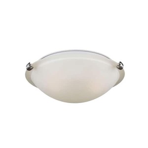 lot 173 image: 2 - Generation Lighting Clip Ceiling 12.25 in. W. 2-Light Brushed Nickel Flush Mount