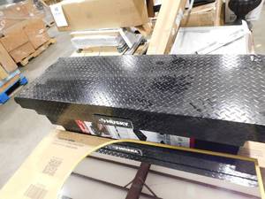 lot 29 image: Husky 61.86 in. Matte Black Aluminum Low Profile Mid-Size Crossbed Truck Tool Box