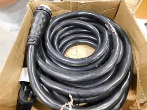 lot 68 image: VEVOR RV Power Extension Cord 50 ft. 50 Amp 250-Volt Generator Cord N14-50P to SS2-50R General Purpose Cord with Twist Lock
