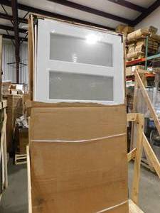 lot 167 image: 2 - 36 x 80 5 Panel Glass Door Slabs