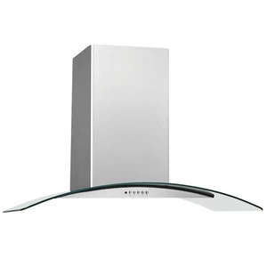 lot 230 image: Frigidaire 36 in. Convertible Wall Mount Chimney Range Hood in Stainless Steel with Glass Canopy