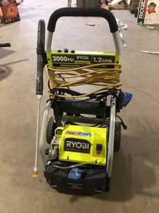 lot 15 image: Ryobi 2000 PSI Pressure Washer  Customer Returns See Pictures
