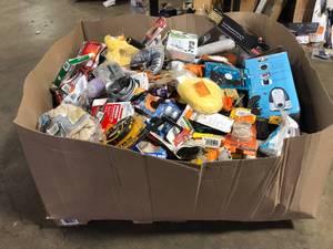 lot 17 image: Gaylord of Assorted Tools, Hardware and General Merchandise Various Models and Conditions   Customer Returns See Pictures