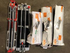 lot 18 image: Lot of Assorted Tile Cutters Various Models and Conditions Customer Returns See Pictures