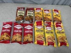 lot 141 image: 11 New Louisiana Chicken and Fish Fry Batter Mixes