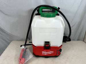 lot 8 image: Milwaukee M18 18-Volt 4 Gal. Lithium-Ion Cordless Switch Tank Backpack Lawn Sprayer