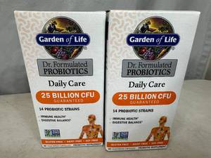 lot 36 image: 2 New Bottles of Garden of Life Probiotics