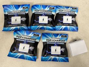 lot 92 image: 6 New Pre-Charged Emergency Phone Chargers - Iphone  Lightning