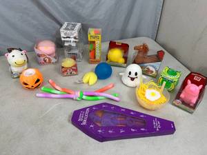 lot 94 image: Large Lot of New Squish-ems, Squishy Toys, Fidget Toys, and More
