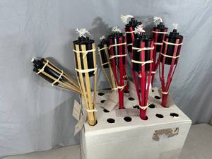 lot 106 image: 9 New 24 inch Tiki Torches