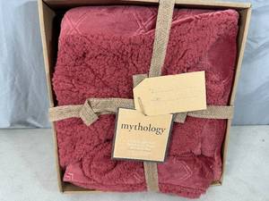 lot 109 image: New Sherpa Throw Blanket and Socks Gift Set