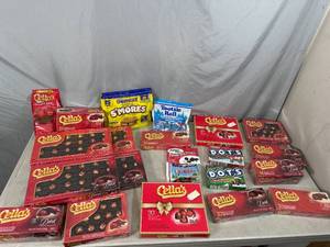 lot 112 image: Large Lot of Candy, Chocolate Covered Cherries, Charleston Chew, Dots, Vanilla Tootsies, and More