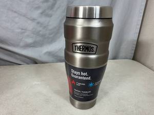 lot 126 image: New Thermos 16 oz Stainless Steel Travel Tumbler