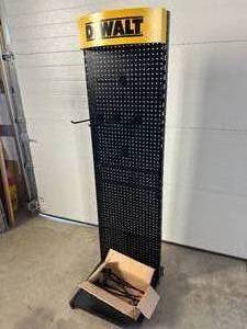 lot 5 image: Dewalt Metal Pegboard Display  Tool Storage - Removable Logo