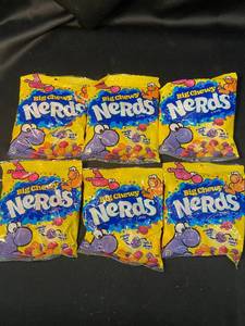 lot 55 image: V1 - Lot of 6 Big Chewy Nerds Candy Packs